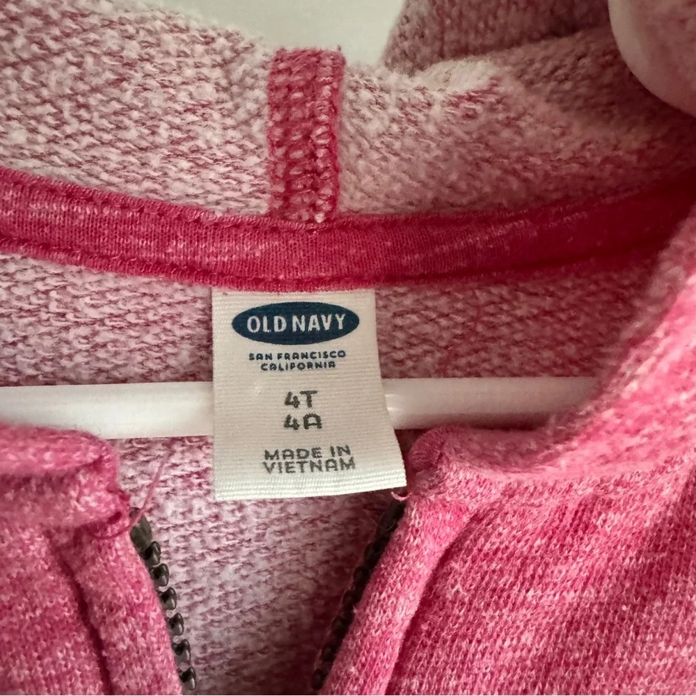 🔵 3 for $9 Old Navy Girls 4T Hoodie Pink Heather